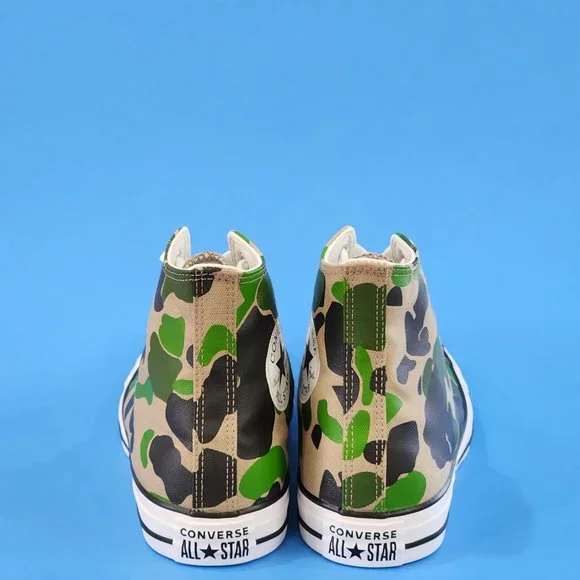 Converse CTAS High Top Archival Camo Print Canvas Unisex Sneakers 166714F NWT - Picture 5 of 6